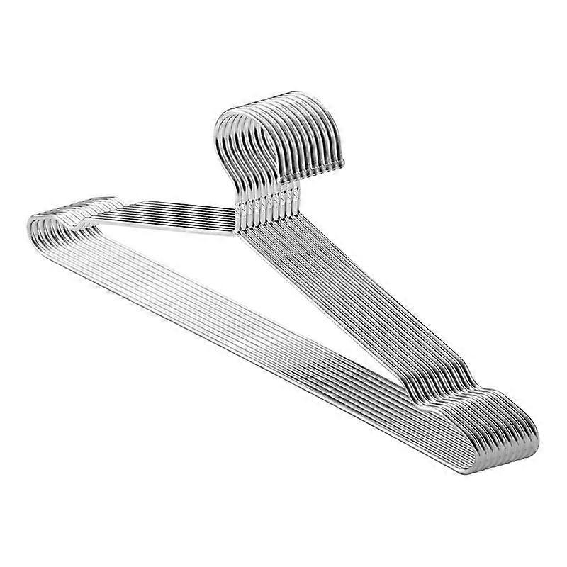 Basics 20 x Perchas de acero inoxidable