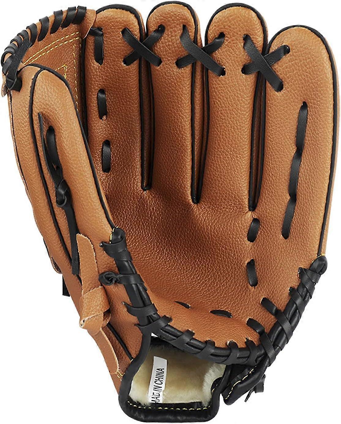 Kinder Erwachsene Linke Hand Baseball Handschuhe Dicker PU Leder Schlaghandschuhe Fänger Handschuh Pitcher Softball Handschuhe Fäustlinge für Kinder Frauen Männer, One Piec