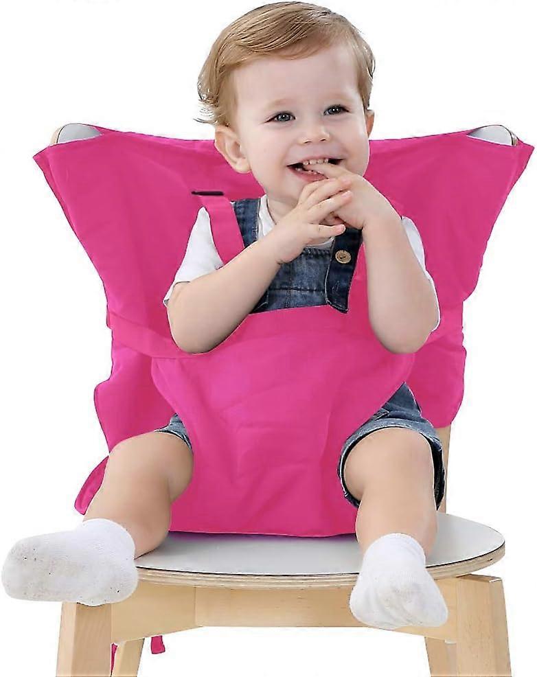 (Rose))Chaise Haute de Voyage Portable Easy Seat 70*40*50cm- Rehausseur Chaise EnfantHousse de Sige pour Chaise Haute Toddler - Rglable, Scurit, Lavab