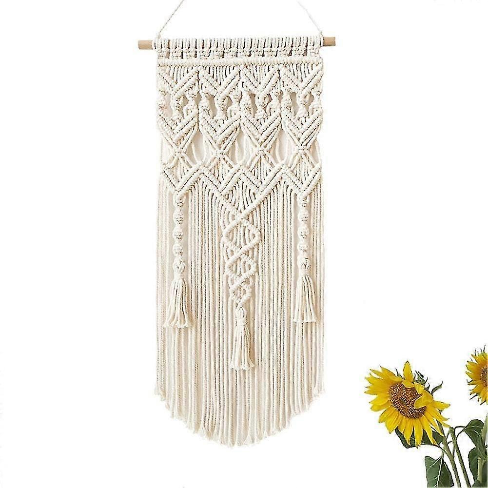 Woven Bohemian Macrame Wall Tapestry For Home Decor (pattern A)