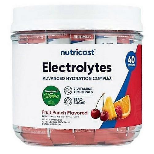 Nutricost Electrolytes Hydration Complex Stickpacks Fruit Punch ,40 Sticks