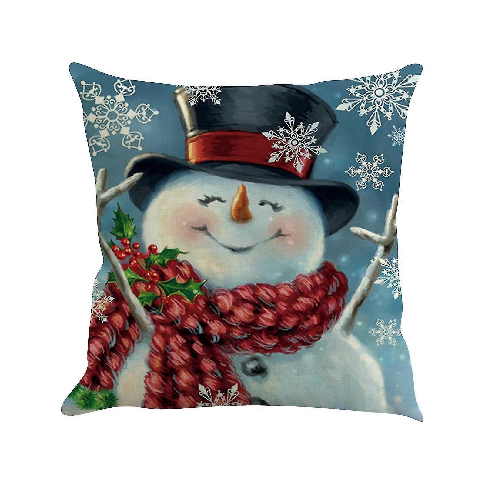 クリスマスデコレーションピローカバーシングルサイドショートベルベット枕カバーソファホーム