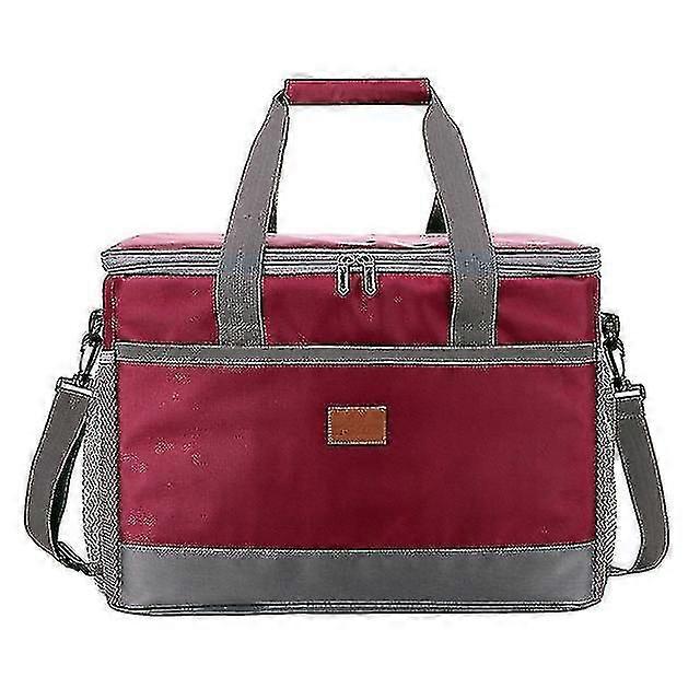 32l Soft Cooler Bag With Hard Liner Large Insulated Picnic Lunch Bag Box Cooling Bag For Camping Bbq Family Outdoor Activities