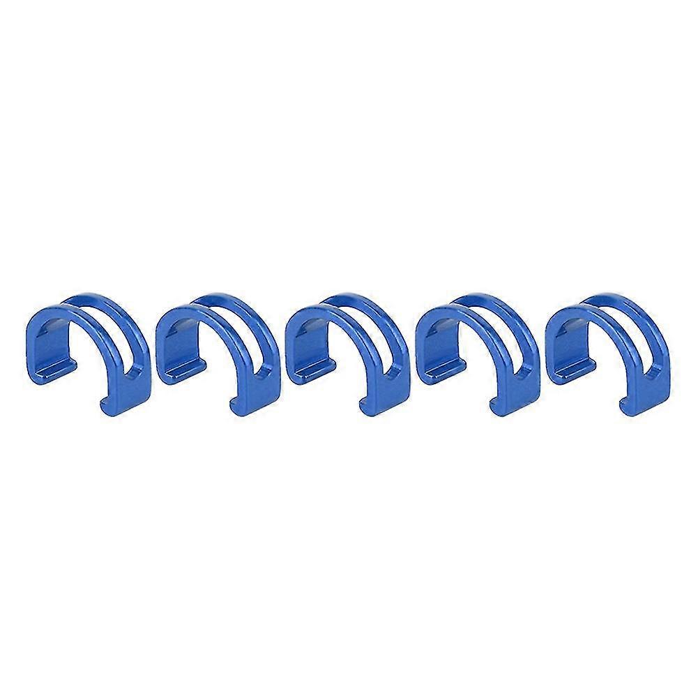 Set of 5 Blue Bicycle Speed Changing Brake Cable C Shape Buckle