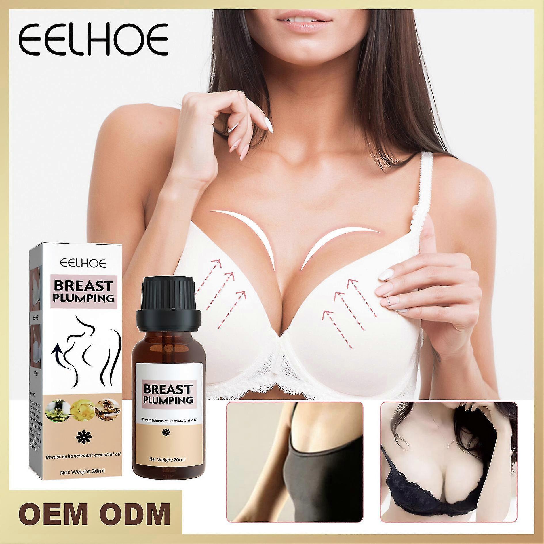 Eelhoe Breast Massageオイルは、胸にやさしく潤いを与え、乳房の膨満感とハリを高めます20mlボックス