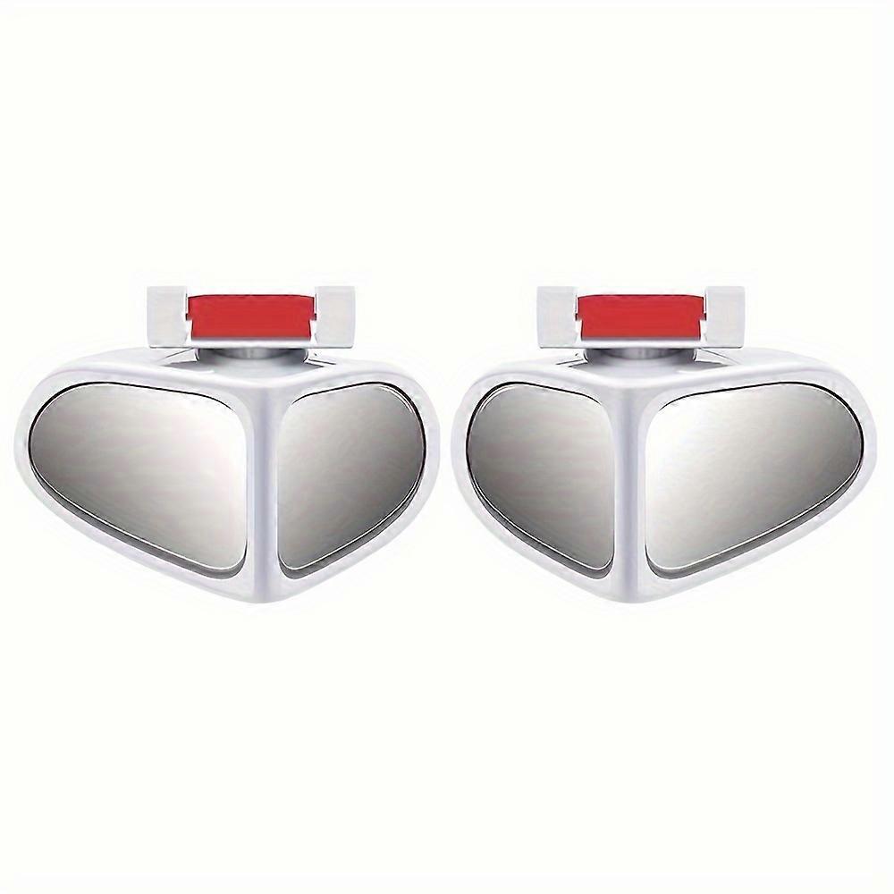 2pcs 360 Degree Rotatable Side Car Blind Spot Convex Mirror Car Blind Spot Convex Mirror Rearview Parking Safety Auto Exterior Mirror