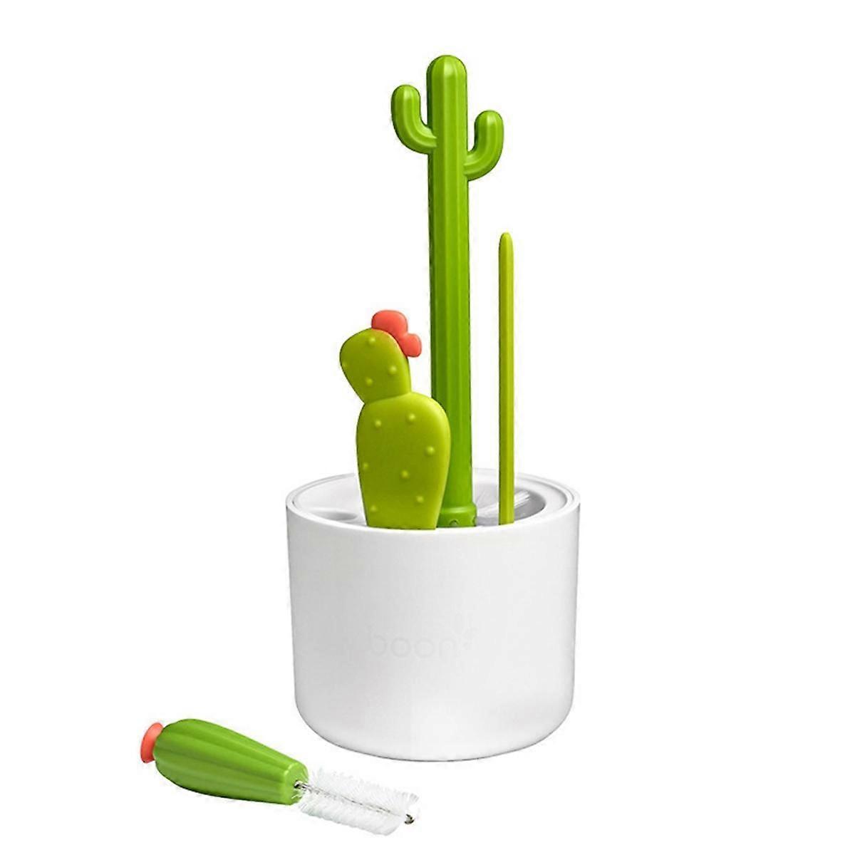 Cactus Bottle Brush, Straw Brush, Multifunctional Cleaning Brush Set, Full-Angle Cleaning