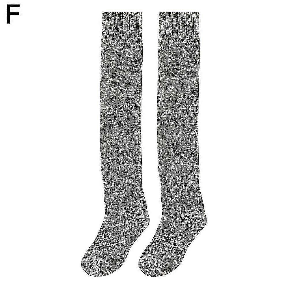 Women's Thigh High Over The Knee Socks – Extra Long Cotton Blend – Striped – One Size