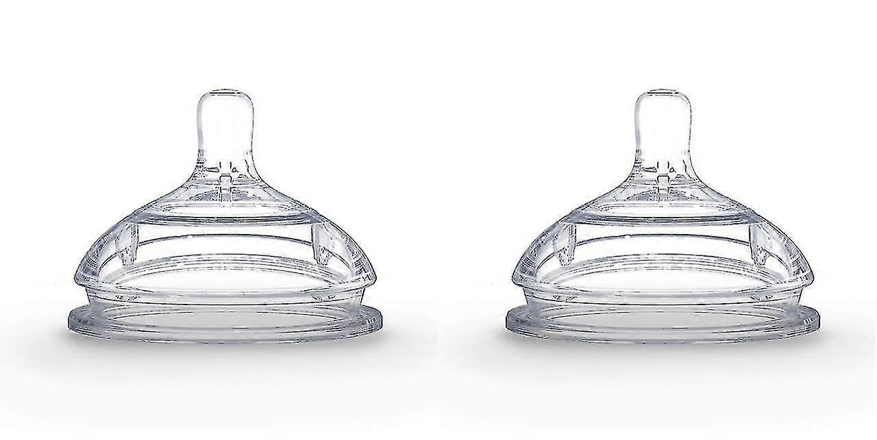 Mamelon de remplacement en silicone, débit rapide, 6 mois et plus, 2 comptes