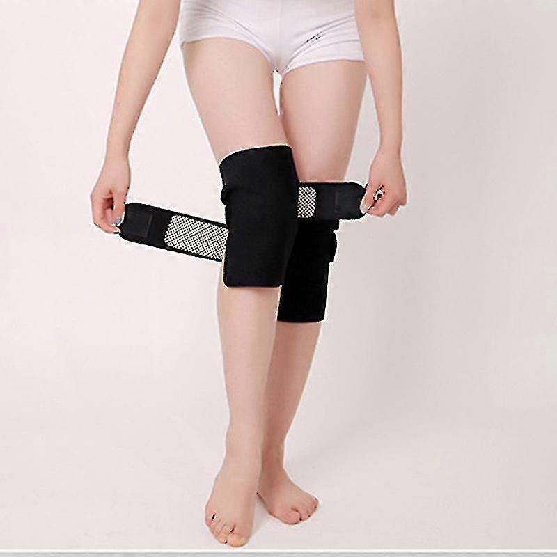 2 Pcs Self-heating Knee Support Cold-proof Adjustable Tourmaline Magne