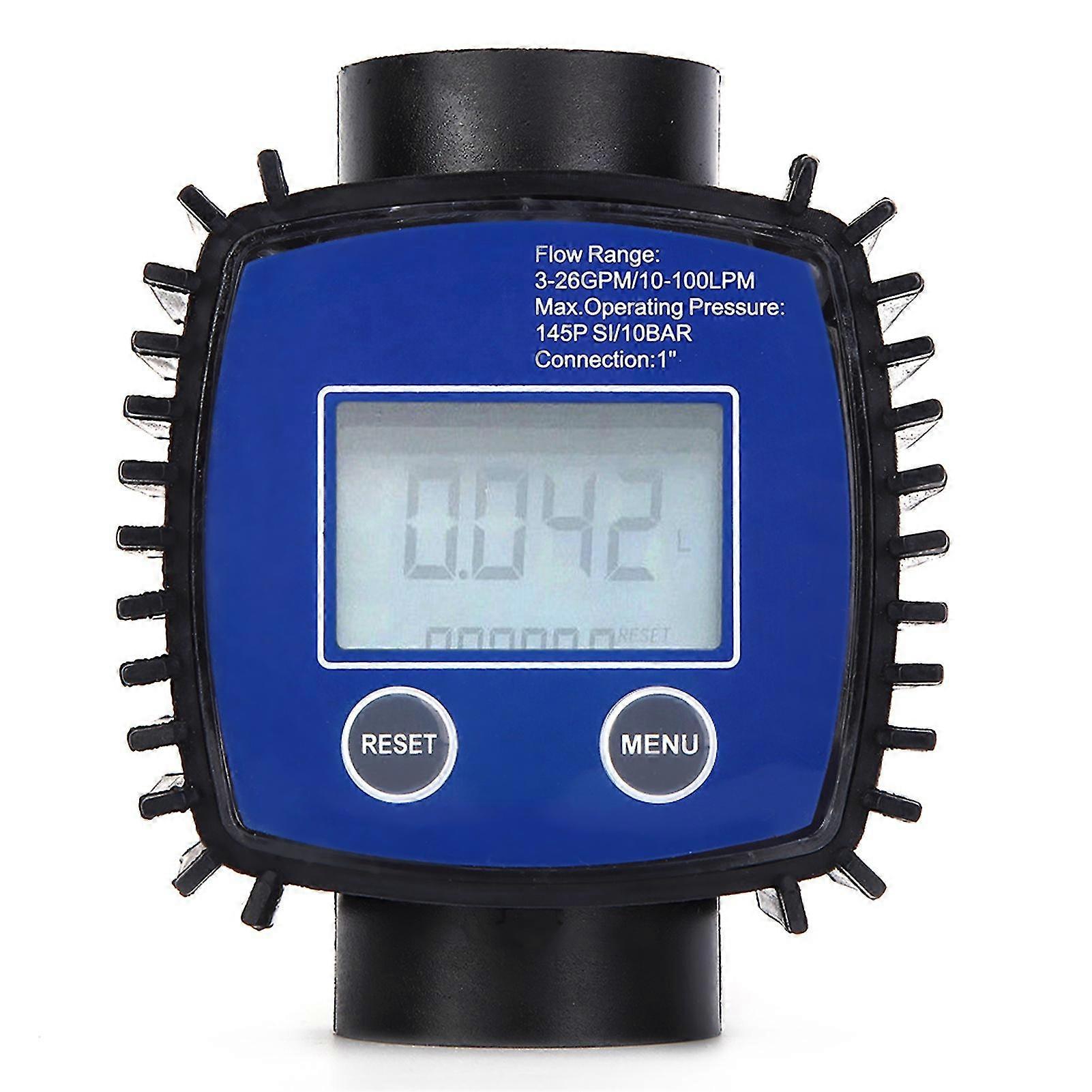 1 Inch Internal Thread Digital Diesel Water Flow Meter High Accuracy Display