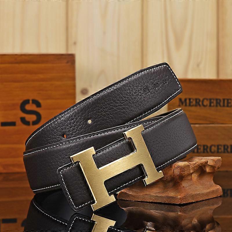 Ledergürtel für Männer Metallschnallenmode