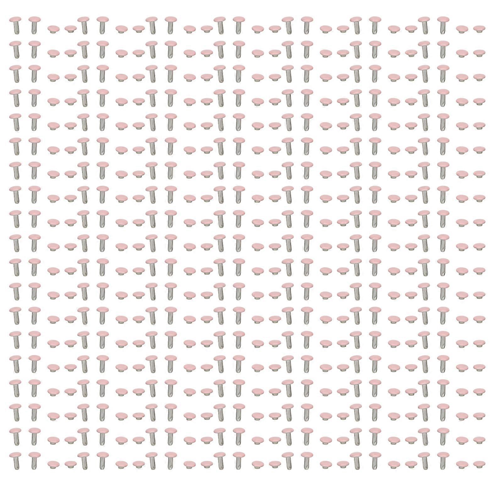 500 Sets Leather Rivets 6x8mm Electroplated High Strength Metal Widely Used Double Cap Rivets for Hat Belt Shoes New