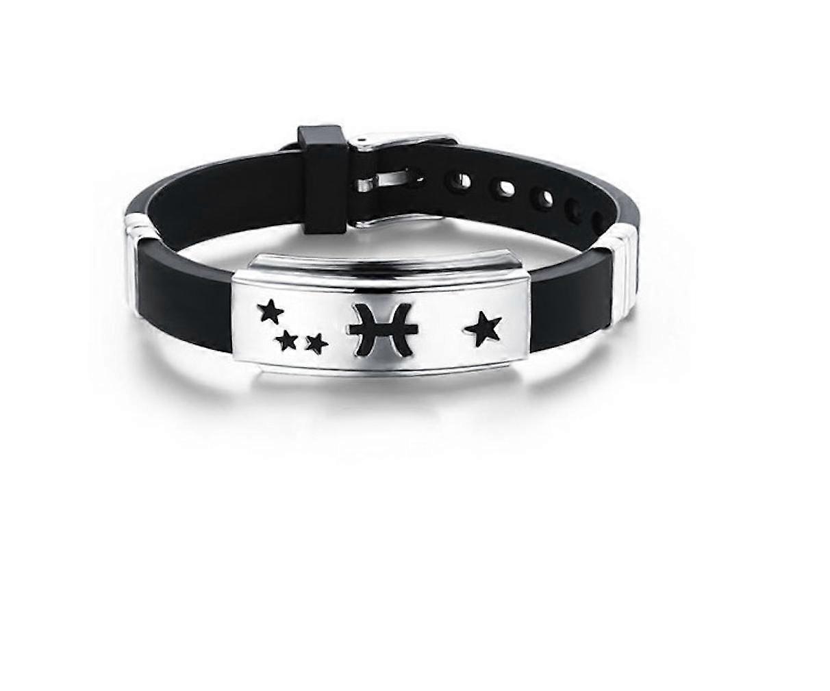 Twelve Constellation Pisces Bracelet Silicone