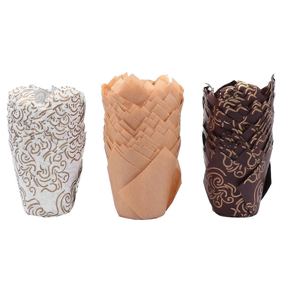 150pcs יצירתי שמן הוכחה עוגה קטנה מחזיק מאפין נייר מאפין אפייה אביזר אפייה