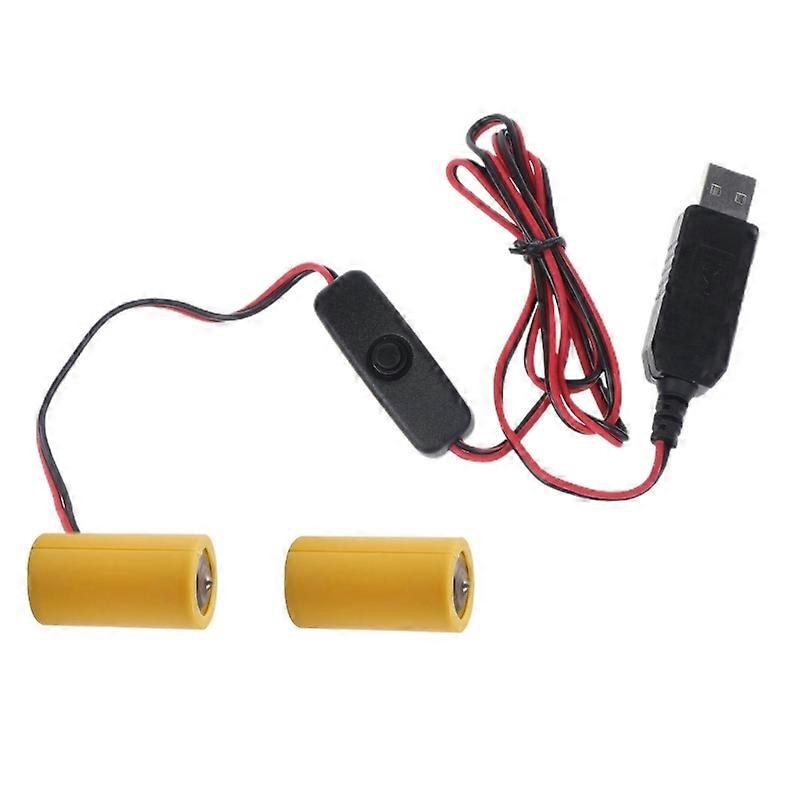 3V Power Converter LR14 C Battery Eliminators Replace 2Pcs 1.5V C Battery