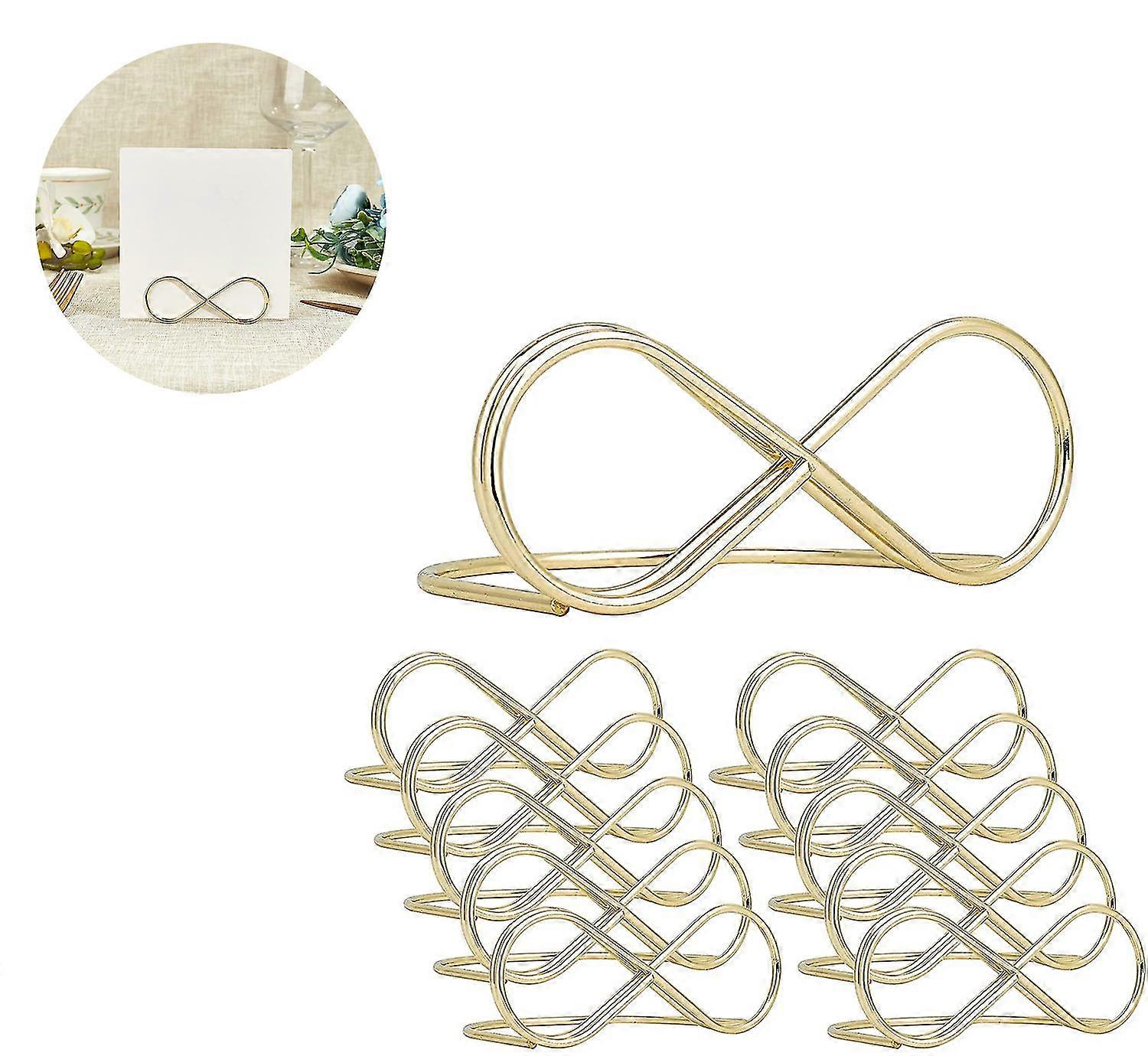 10 Position Card Holder Gold Unlimited Message Holder Table Number Stand Stand Wedding Position Card Holder Name Photo Picture Card Display Stand Part