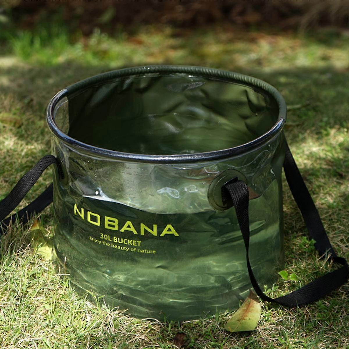 Collapsible Bucket with Handle, Lightweight Folding Water Container 5 Gallon (20L), Portable Collapsible Bucket for Fishing, Camping, Hiking, Backpack