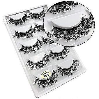 5 Pairs Of False Eyelashes Black Eyelashes Extension