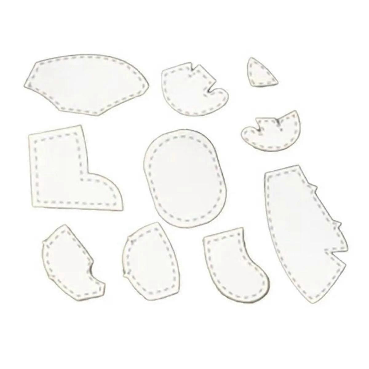 8Pcs/Set 8In Acrylic Template Ruler Set Memory Quilting Ruler for Sewing Template Patchwork A