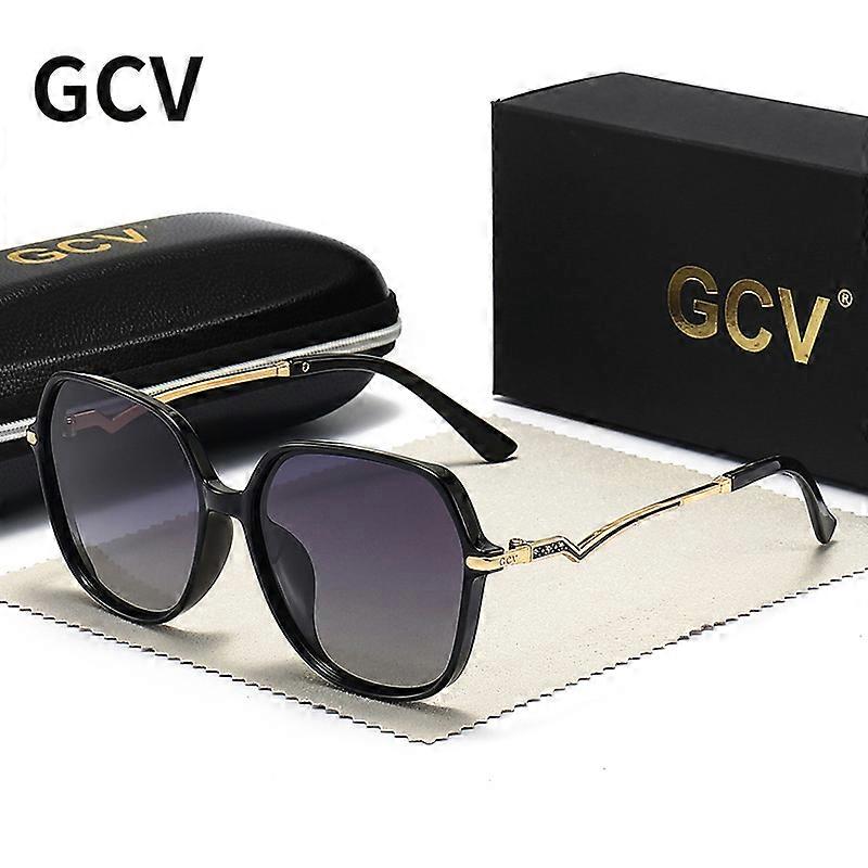GCV 2022 אופנה חדשה נשים מקוטבות עין חתול פרפר משקפי שמש מסגרות מרובעות זכוכית שמש נשים לונט דה סוליי Femme UV400