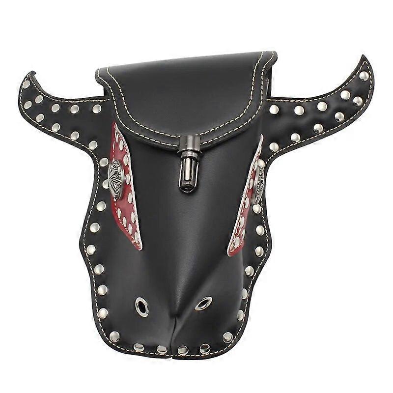 מדבקת קרני בקר רטרו פראי אופנוע תיק אוכף קפה רייסר תיקי מוטו בר כידון אופנוע אוניברסלי נרתיק אחסון נסיעות