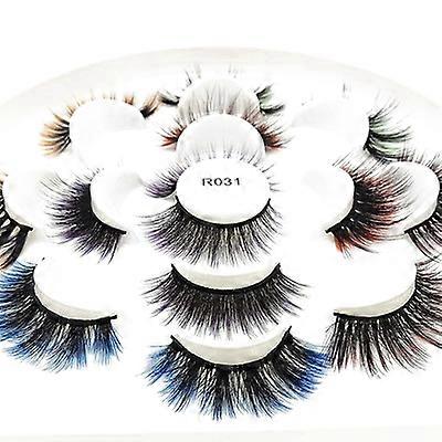 7 Pairs Handmade Luxurious Volume Fluffy Natural False Eyelashes