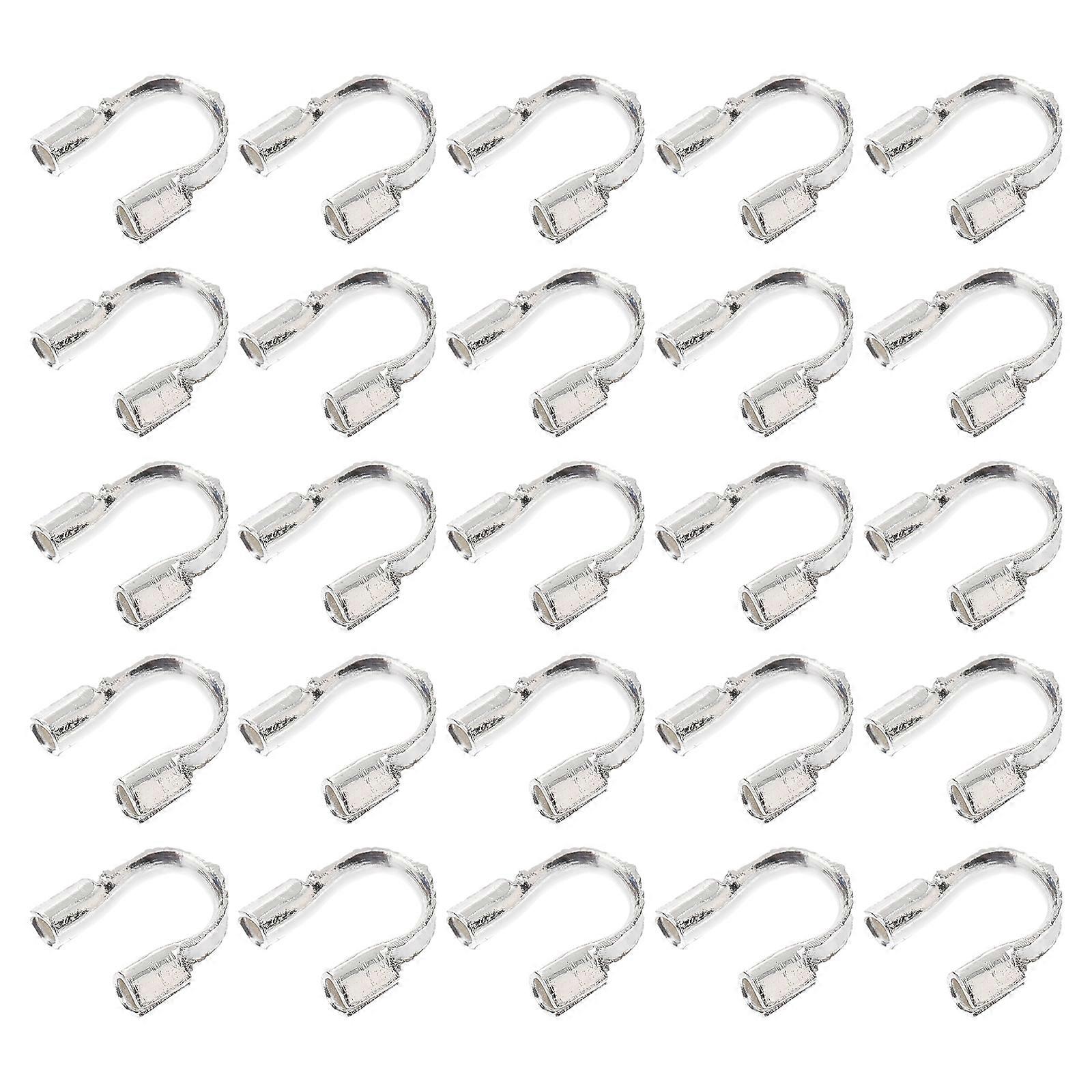 200 ks Thread Protector šperky Hledání drátu Strážci šperků Výroba mosazného drátu Guardian Wire Guard Wire Guard Loop Wire Loops U