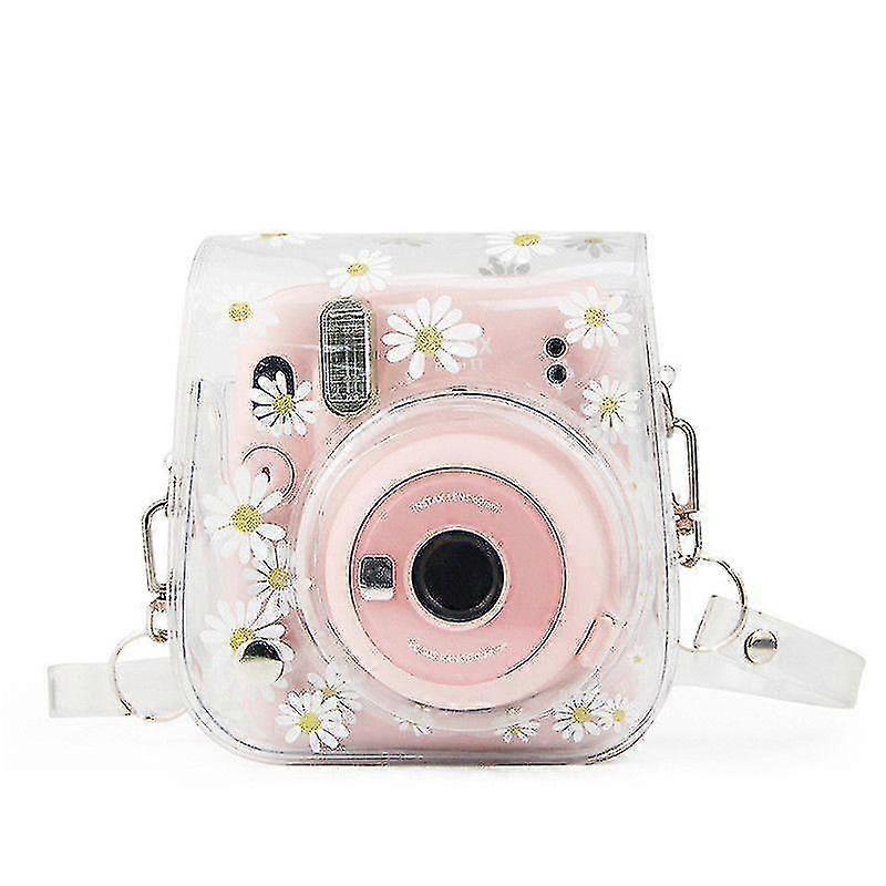 Protective Clear Camera Case Compatible With Fujifilm Instax Mini 11,mini 8+,mini 9 With Adjustable Shoulder Strap