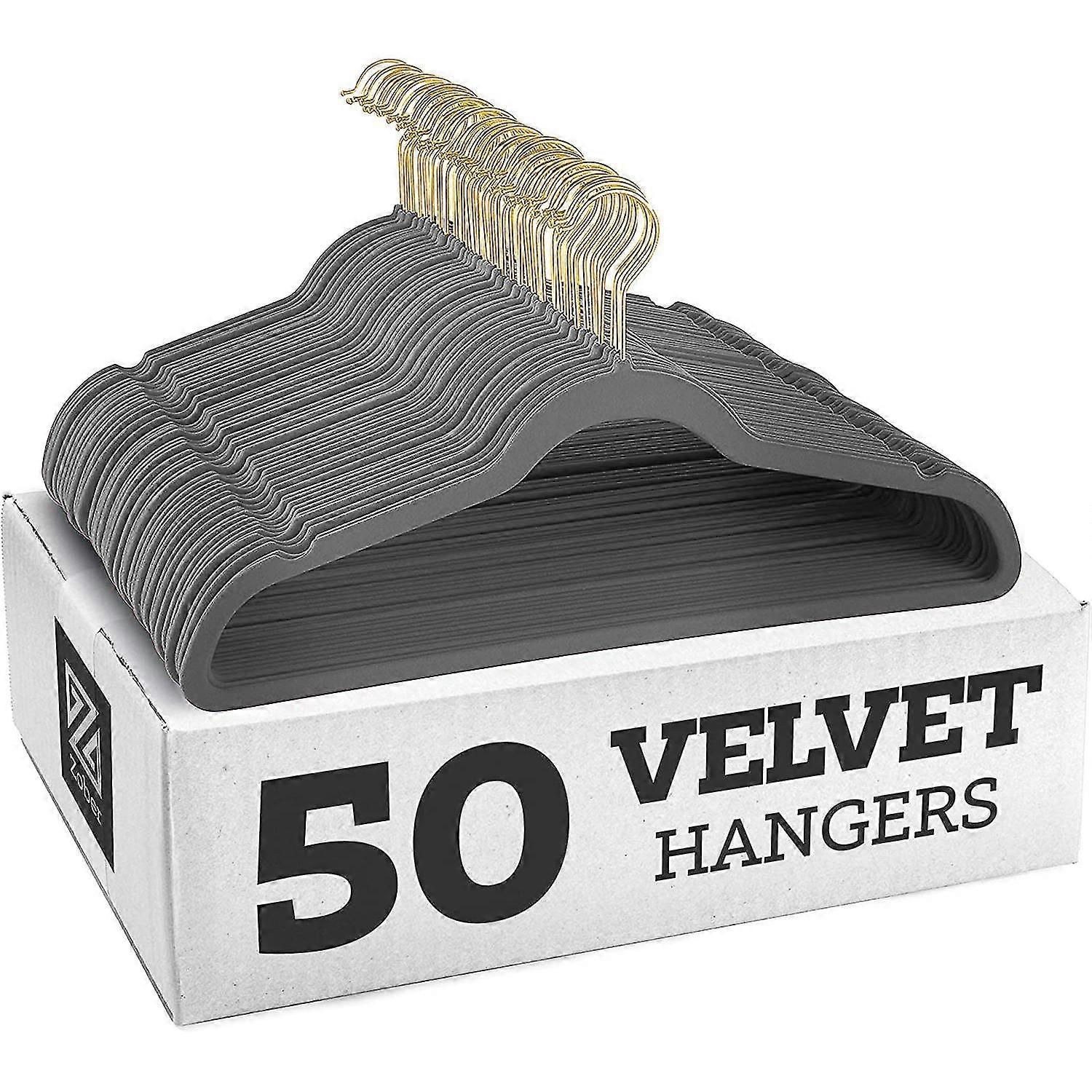 Anti-Rutsch-Samtbügel - Kleiderbügel (20er-Pack)