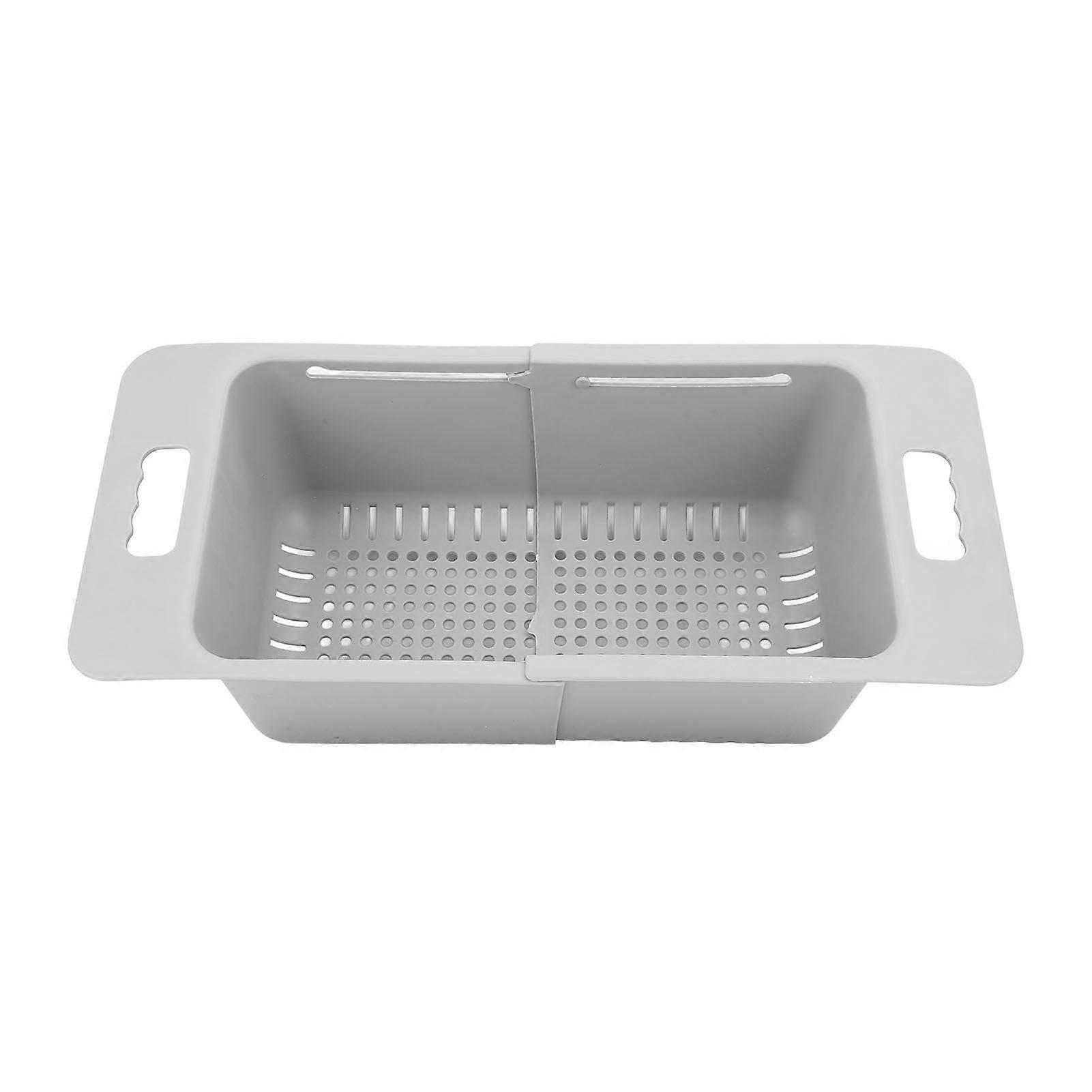 Chest Freezer Basket Adjustable Storage Bin Divider Expandable with Handle for Deep Freezer Organization Kitchen Gray