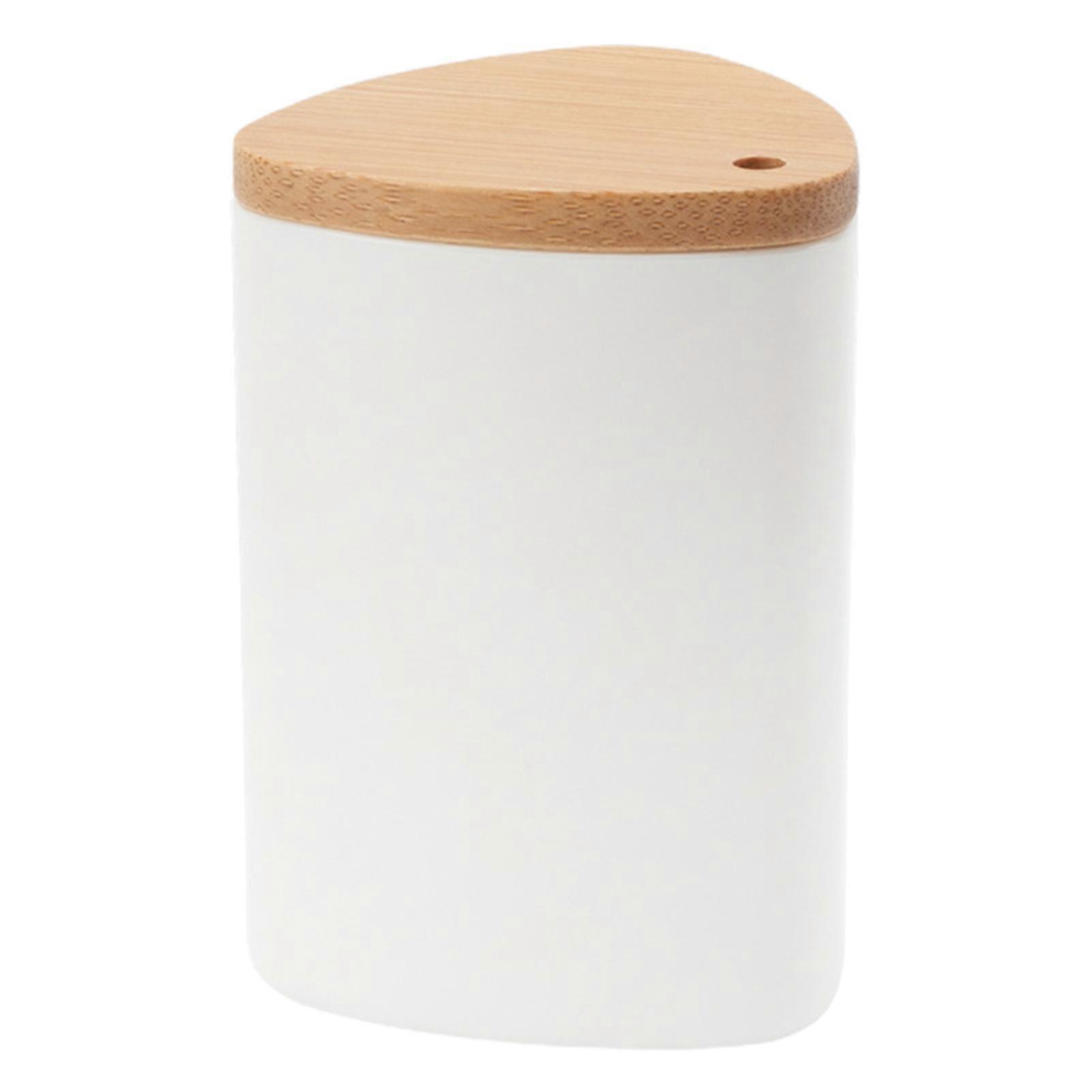 Toothpick Container Detachable Refillable Bamboo Lid Convenient Dining Table Toothpick Dispenser Kitchen Supplies