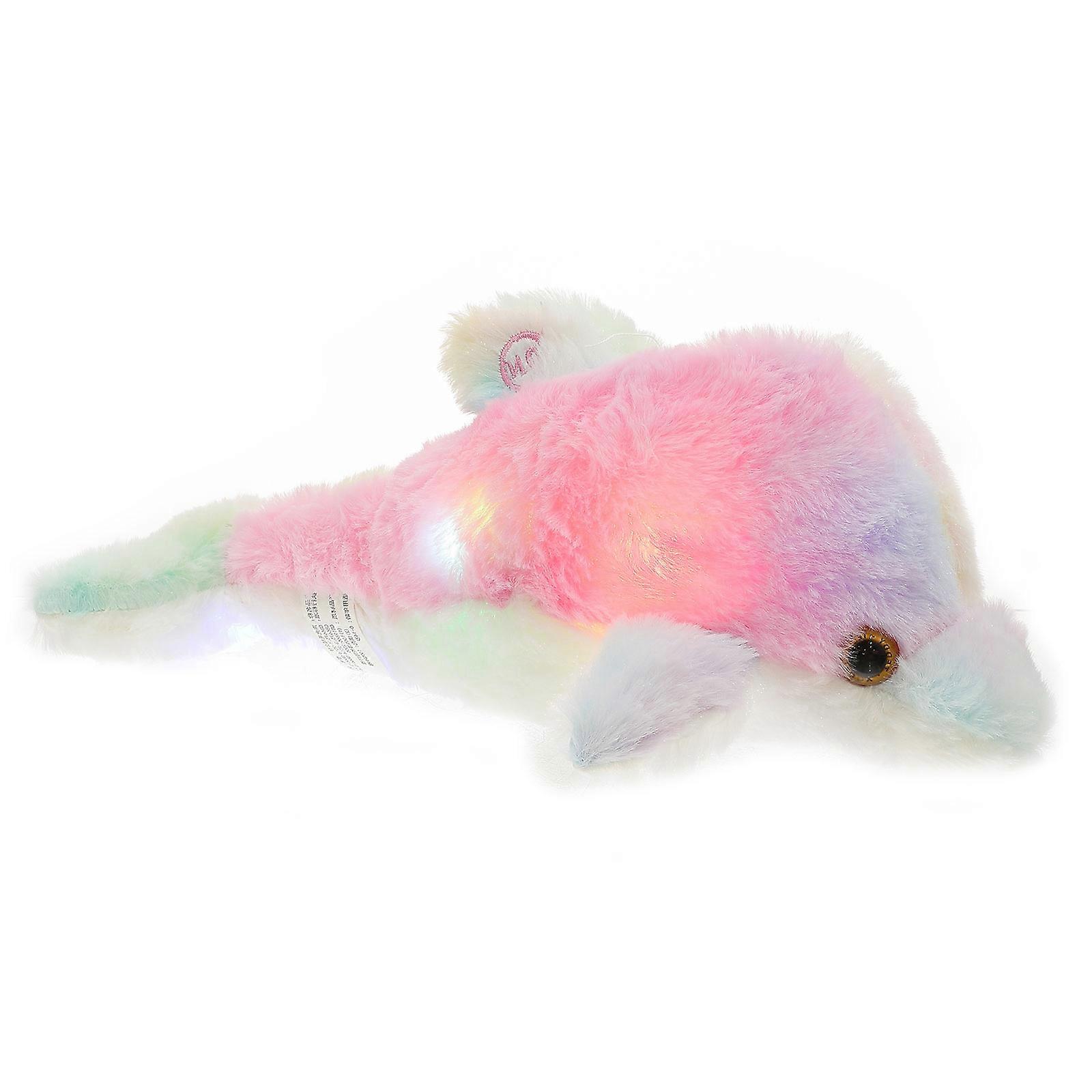 1PC Interesting Glowing Dolphin Doll Multi-function Plush Dolphin Doll