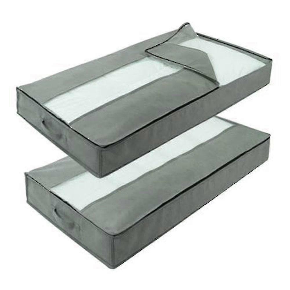 2 Pack Underbed Storage Bag Organizer