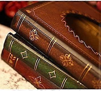 Stilren pappershållare i åldrat trä