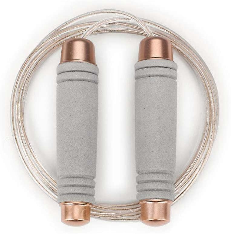 Weighted Jump Rope for Handle, Adjustable TPU Wire Rope with Bearing Comfortable Foam Handle Skipping Rope