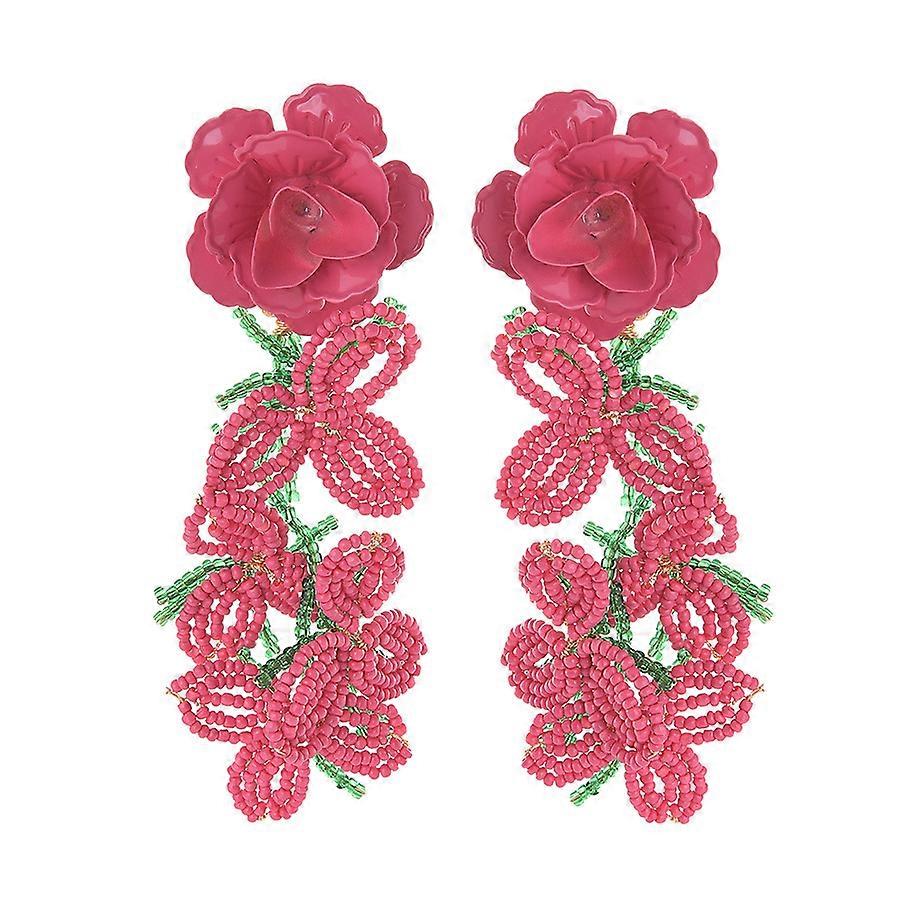 Handgjorda rispärlörhängen Modepersonlighet öronsmycken