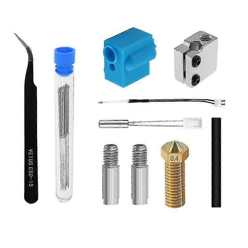 For Artillery 3d Printer Sidewinder X1 Genius Nozzle Hotend Silicone Sleeve Heating Rod Heated Block Kit