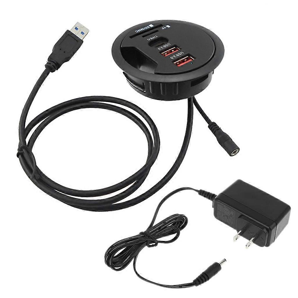 USB 3.0 SD/TF Card Reader External Stereo Sound Type C Port For PC/Tablet