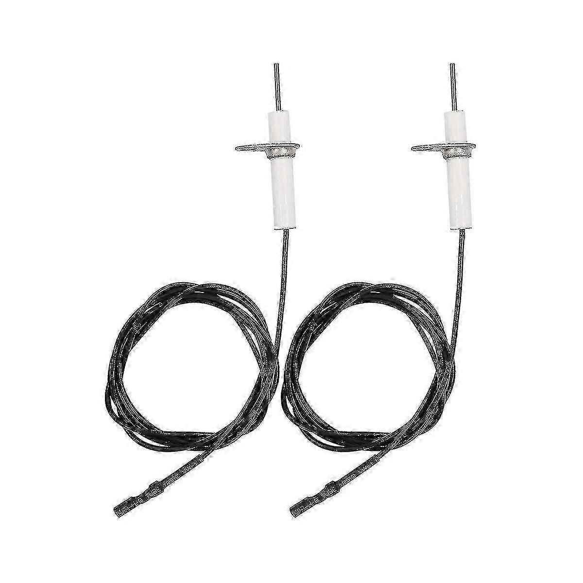 2pc 38inch Ignitor Wire & Ceramic Electrode Assembly,ignition Electrode Can Diy Bending For Ceramic  Edition