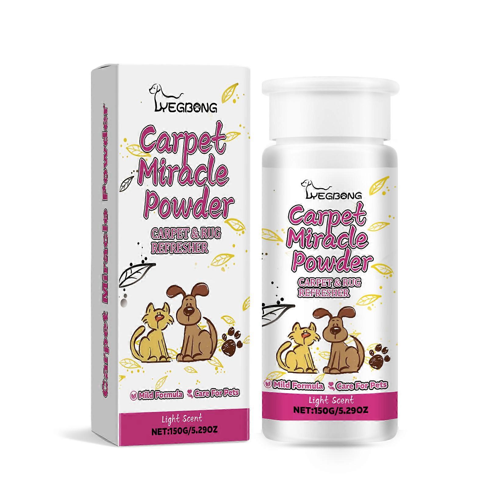 ペットカーペットデオドラントパウダー - 効果的に臭いを取り除き、ペットエリアをさわやかにします、150g