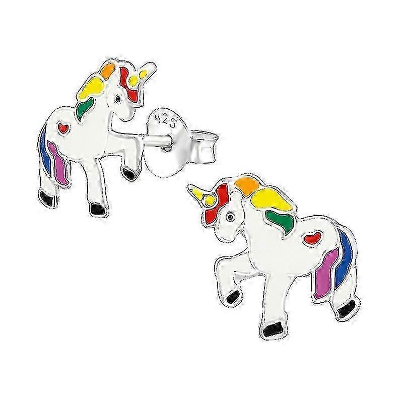 Children's Rainbow Unicorn Stud Earrings------product Code 82031