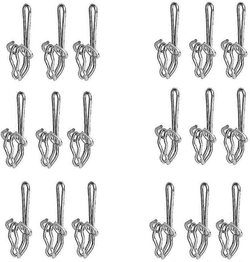 100 Pieces Curtain Hooks, Metal Hooks