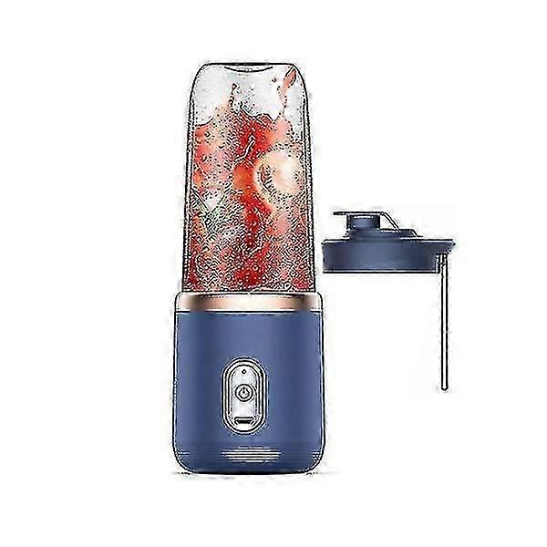 6 Blades Portable Automatic Small Electric Juicer Smoothie Blender Juicer Cup Juicer Fruit Juice Cup Ice Crushcup Food Processor