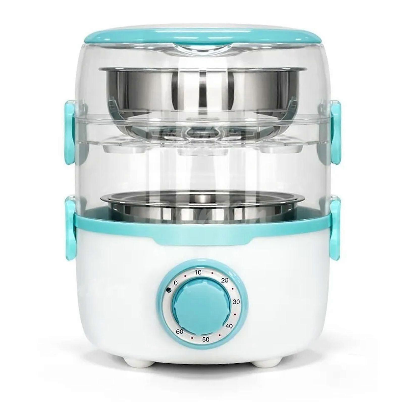 Electric Thermal Lunch Box Multi Functional Double Layer Separate Design Portable Container