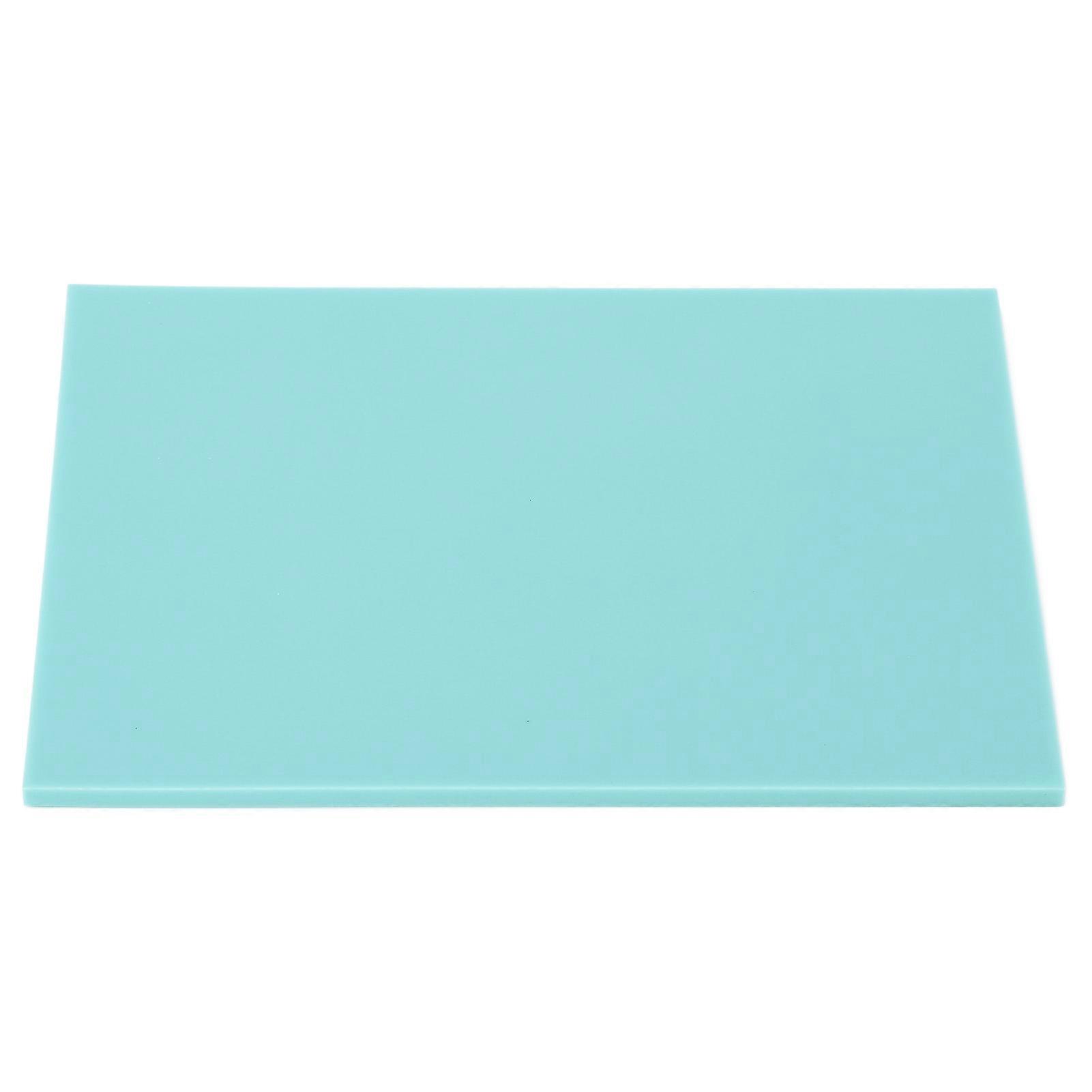 Rubber Carving Block 20x15x0.5cm TPR Soft Linoleum Block for Printmaking Stamp Making Mint Green