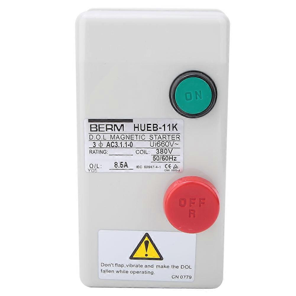 Irreversible Manual Direct Start Type Control Motor Magnetic Starter 380V 50/60Hz(5.5-8.5A)