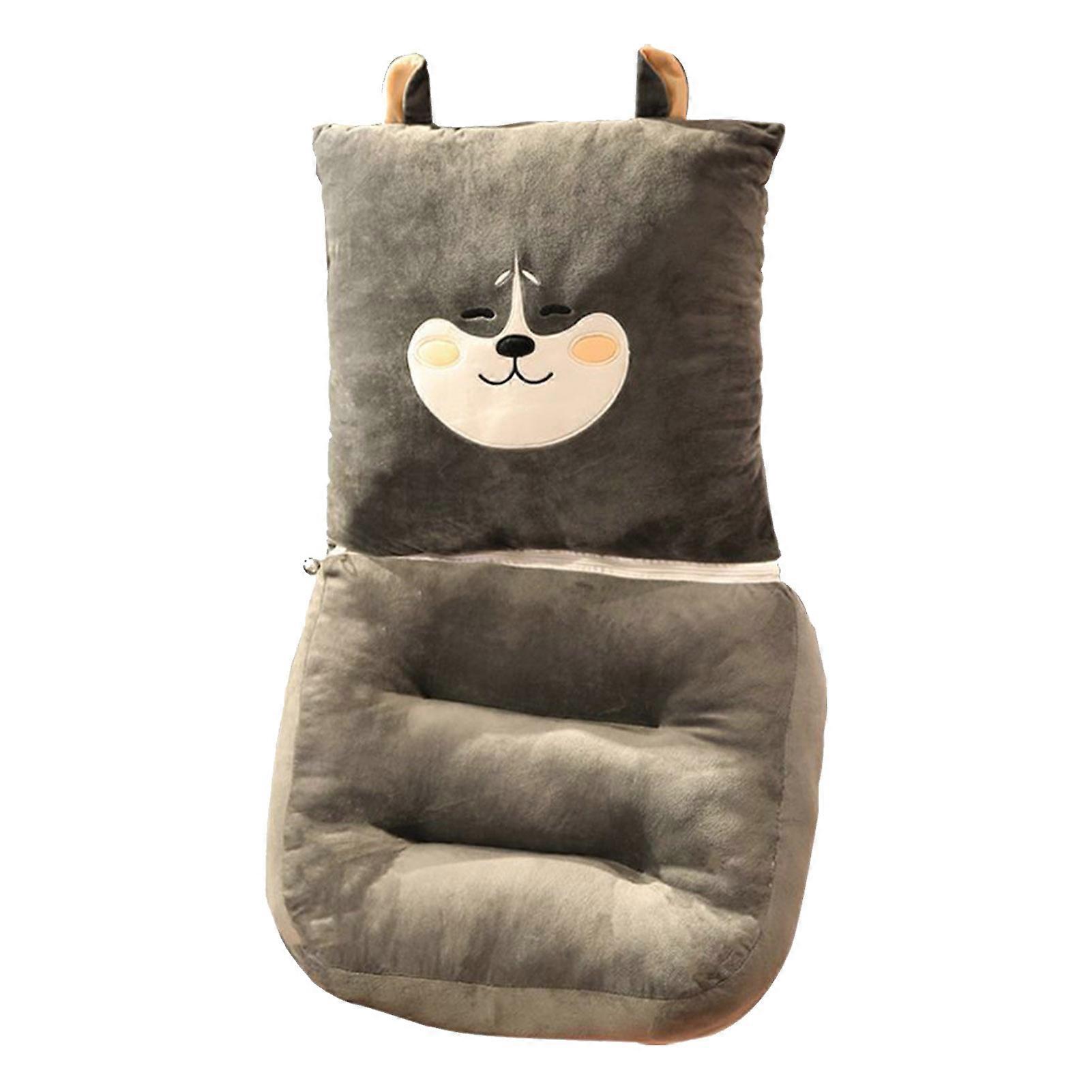 Integrated Lumbar Support Seat Cushion Grey