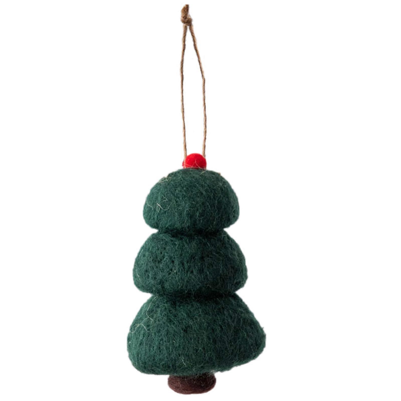 Christmas Wool Felt Mushroom Christmas Tree Decoration VibrantColors for Holidays or Everyday Use