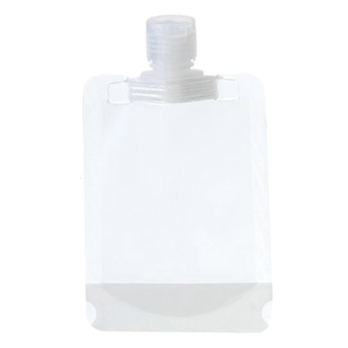1 pcs 50ML Refillable Empty Squeeze Pouch,Cosmetic Lotion Shampoo Plastic Spout Foldable Sample Containers for Travel